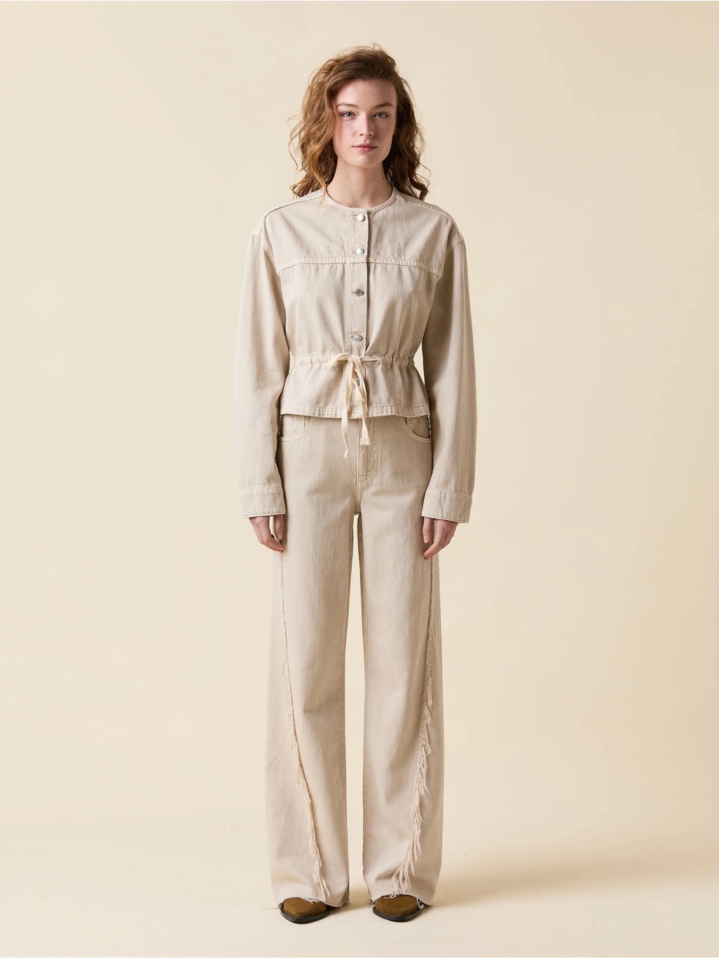 Le Jean Libra Embroidered Wide Leg Jean — image 5 of 8